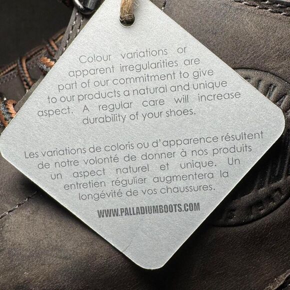 Palladium Men’s Leather Ankle Boots Size 8.5 Brown Lace-Up Waterproof Rugged - Picture 8 of 8